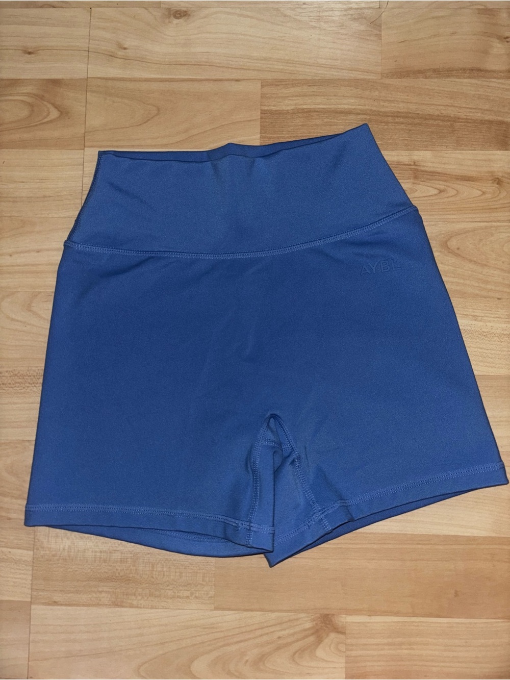 AYBL High-Waist Royal Blue Bike Shorts
